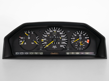 E W124 pixel errors in the instrument cluster