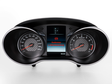 C W205  Display fault instrument cluster